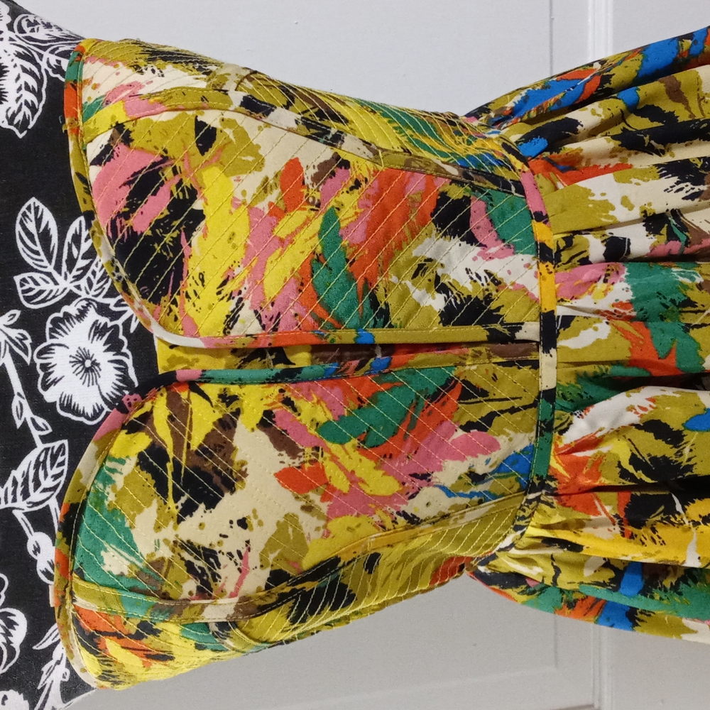 💚MM Couture by Miss Me💚 - Abstract Multi Color Cocktail Dress - Picture 5 of 14